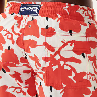 Bañador con estampado Lantern Flowers- Vilebrequin x Donald Sultan Blanco detalles vista 4