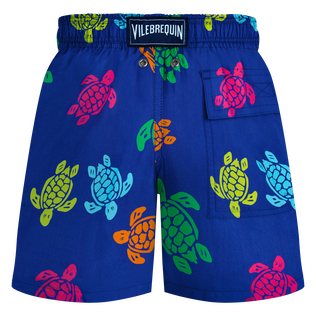 Bañador elástico con estampado Tortues Multicolores para niño Marrakech vista trasera