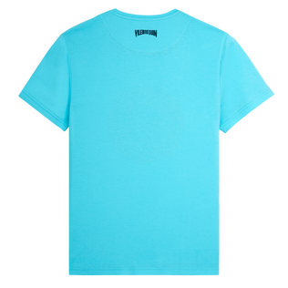 Men Cotton T-shirt Turtles Smiley - Vilebrequin x Smiley® Lazuli blue back view