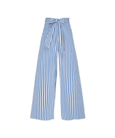 Women Organic Cotton Pants - Vilebrequin x Ines de la Fressange Palace front view