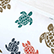 Bain de soleil flottant blanc Tortues Multicolores - VBQ x MX HOME Unique 
