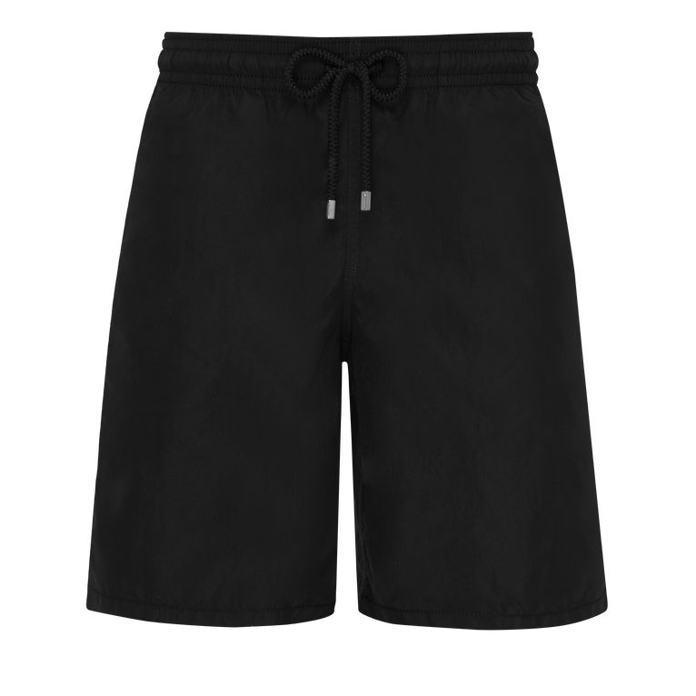 Vilebrequin Men Long Swim Shorts Solid - Okoa - Black - Size XL
