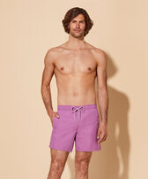 Men Swim Trunks Solid Glycine front worn view