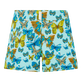 Pantalón corto de baño con cintura plana y estampado Butterflies para mujer Laguna vista frontal