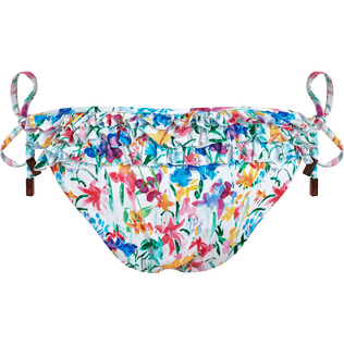 Mini slip bikini donna con volant Happy Flowers
