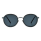 White Tulipwood Women and Men Sunglasses - VBQ x Shelter Black front view