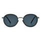 White Tulipwood Sonnenbrille für Damen und Herren – VBQ x Shelter Schwarz Vorderansicht
