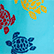 Bañador con estampado Ronde des Tortues Tricot para hombre: Vilebrequin x Falke Lazuli blue 