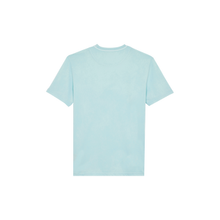 Camiseta de algodón orgánico de color liso natural para hombre Pacifico vista trasera