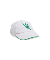 Men Cotton Cap VBQ Line White front view