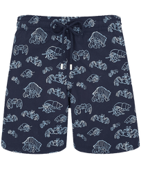 Men Swim Trunks Embroidered Hermit Crabs - Limited Edition Navy front view