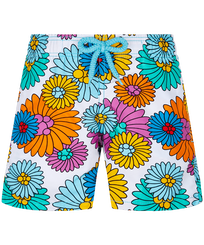 Boys Others Printed - Boys Swim Trunks Marguerites, White front view