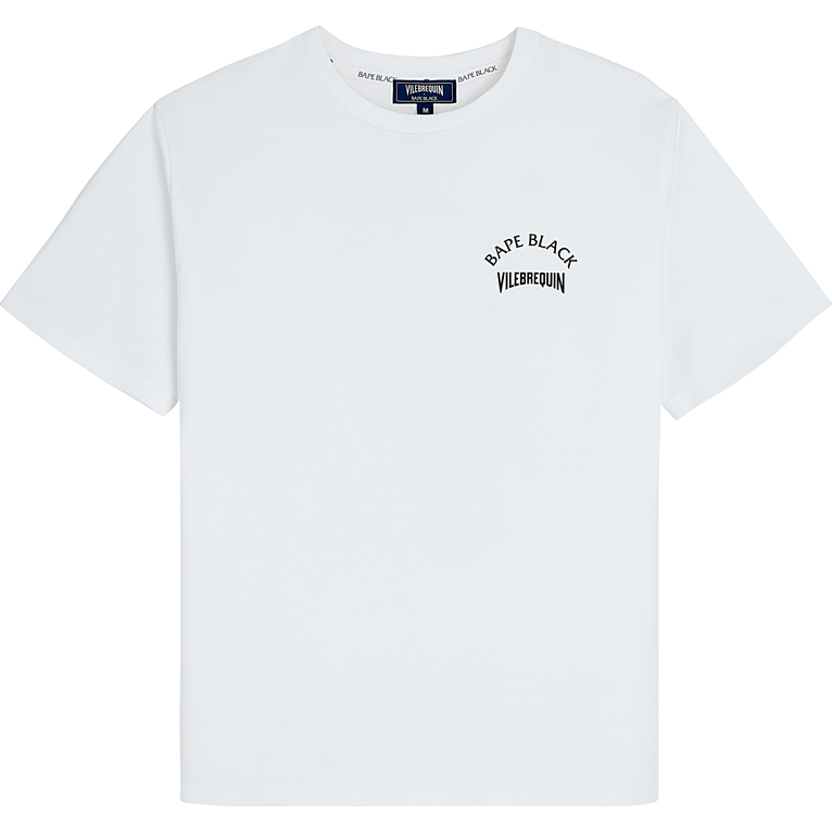 Men T-shirt Ape And Turtles Printed - Vilebrequin X Bape® Black - Tee Shirt - Tape - White - Size XL - Vilebrequin
