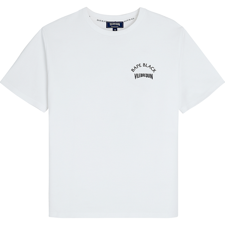 Vilebrequin X Bape® Black T-shirt Mit Schildkröten-print Für Herren - Tape - Weiss - Größe S - Vilebrequin