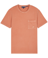 Camiseta de algodón orgánico de color liso para hombre Pottery vista frontal