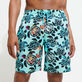 Lange Screen Turtles Stretch-Badeshorts für Herren Lagune Details Ansicht 4