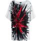 Vestido de viscosa con estampado Urchin para mujer - Vilebrequin x Patrizia Gucci Blanco vista frontal