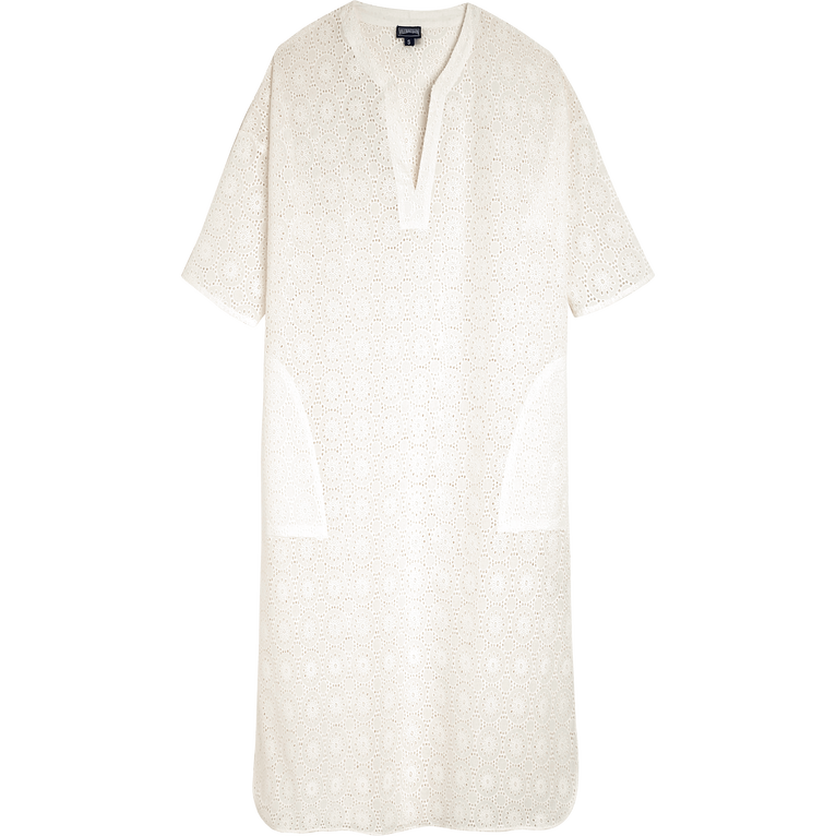 Broderies Anglaises Baumwolltunika Für Damen - Fare - Weiss - Größe XS - Vilebrequin