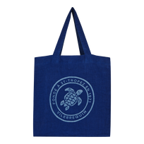 Linen Turtle Unisex Tote Bag Ink front view