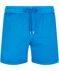 Ultraleichte und verstaubare Solid Badeshorts für Herren Hawaii blue Vorderansicht