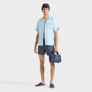 Figurbetonte Micro Carreaux Woll-Badeshorts für Herren Marrakech Details Ansicht 1