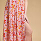 Robe longue femme Iris Lace- Vilebrequin x Poupette St Barth Rose shocking vue de détail 2