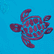 Men Swim Shorts Embroidered Ronde Des Tortues - Limited Edition Lazulii blue 
