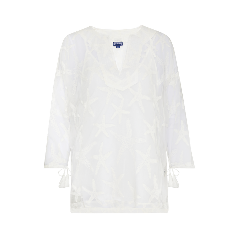 Vilebrequin Women Silk Shirt Solid - Lorna - White - Size XS