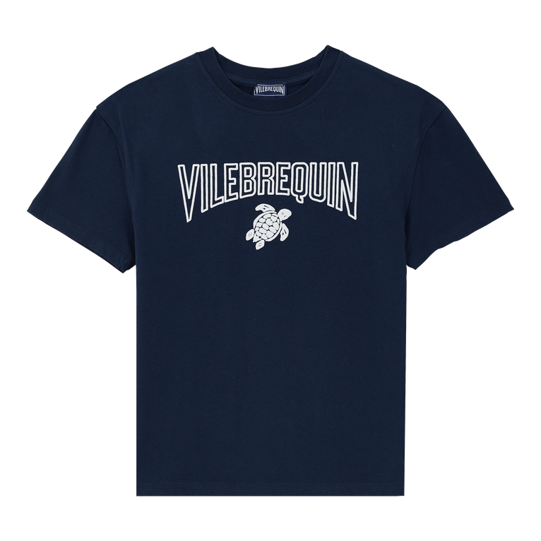 Boys Organic Cotton Gomy Logo T-shirt - Tee Shirt - Gabin - Blue - Size 14 - Vilebrequin