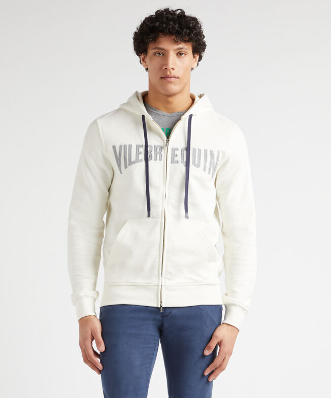 スウェット・トレーナー VILEBREQUIN HOODY SWEATSHIRT (44408) Men Cotton Hoodie Sweatshirt Solid - Vilebrequin x