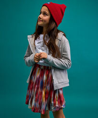 Girls Ikat Flowers Look  vista frontale
