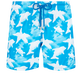 Ultraleichte und verstaubare Clouds Badeshorts für Herren Hawaii blue Vorderansicht