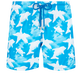 Homme CLASSIQUE ULTRA-LIGHT Imprimé - Maillot de bain ultra-léger et pliable homme Clouds, Bleu hawai vue de face