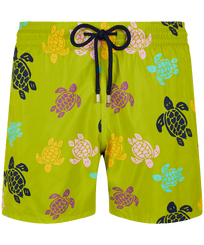 Men Swim Trunks Ultra-light and packable Ronde Des Tortues Multicolore Matcha front view