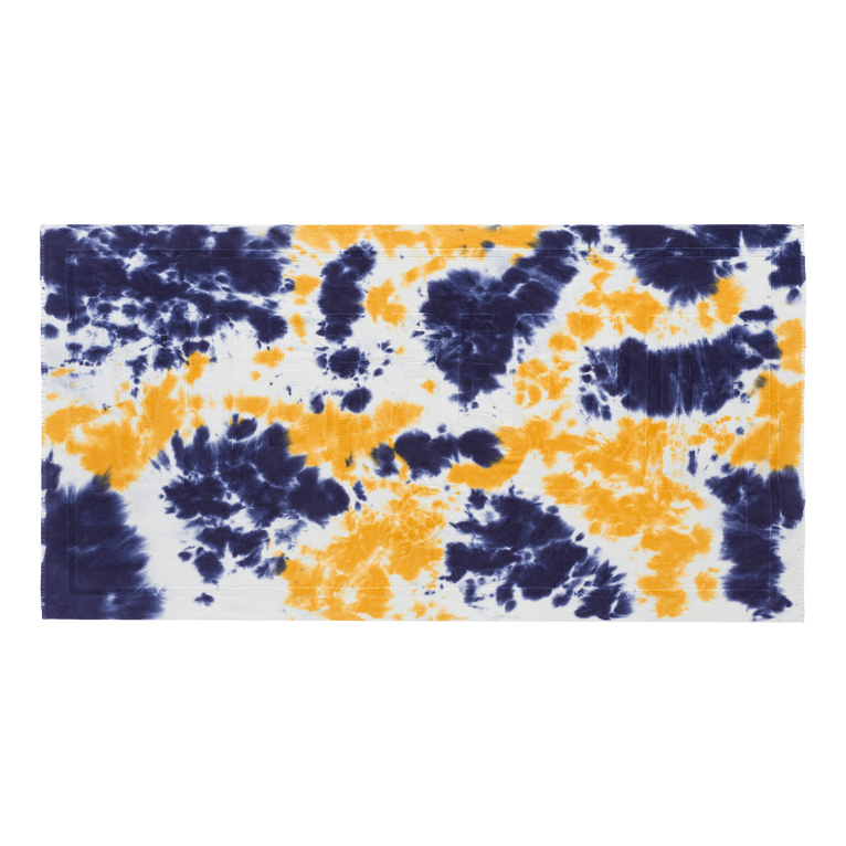 Beach Towel Cotton Tie & Dye - Sand - Blue - Size OSFA - Vilebrequin