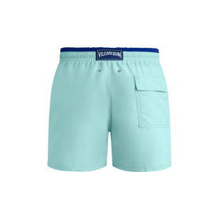 Men Swim Shorts Bicolor Blue note back view