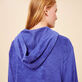 Women Terry Sweatshirt Solid Purple blue details view 3