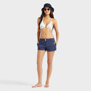女士纯色游泳短裤 Navy 细节视图1