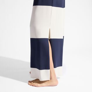 Women Viscose Jersey Striped Beachjama Bottom Navy details view 2