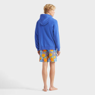 Men Cotton Full Zip Cardigan Turtle Marrakech back worn view