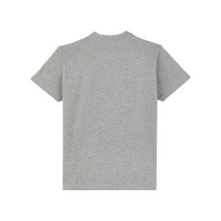 T-shirt uomo in cotone VBQ Moorea Grigio viola vista posteriore