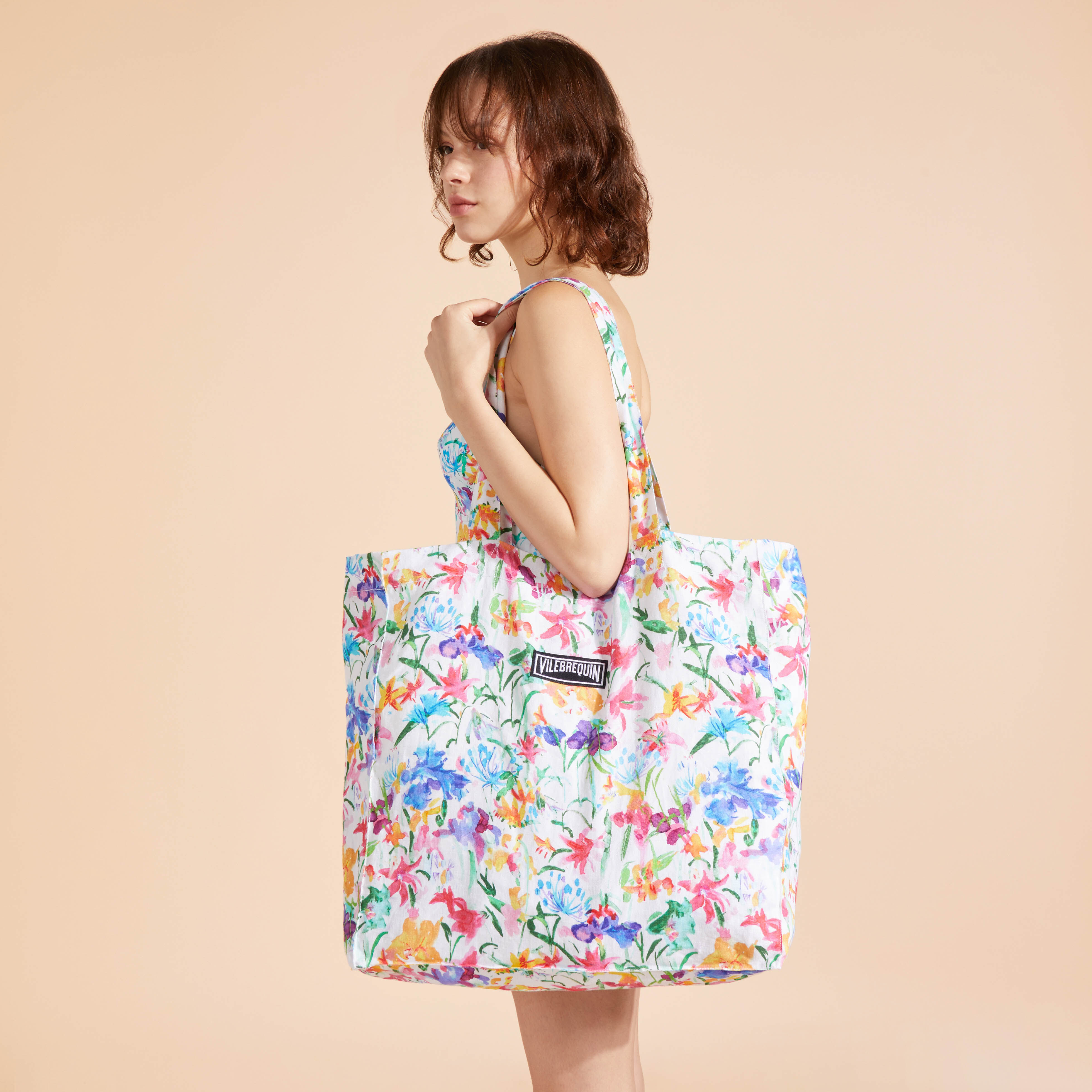 Linen beach tote 2025