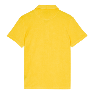 Men Organic Cotton Terry Polo Solid Sun back view