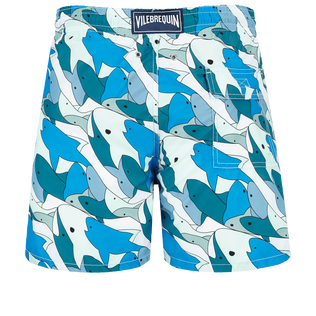 Men Swim Shorts Shark All Around Thalassa back view