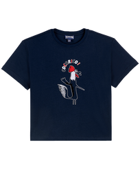 男童 Cocorico ! 有机棉 T 恤 Navy 正面图