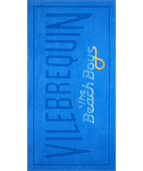 Unisex Beach Towel Gradient Embroidered Logo - Vilebrequin x The Beach Boys Earthenware front view