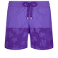 Bañador con estampado Ronde De Tortues reactivo al agua para hombre Purple blue vista frontal