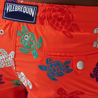 Bestickte Ronde des Tortues Badeshorts für Herren Medlar Details Ansicht 1