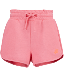 Short en coton fille Uni Bonbon vue de face