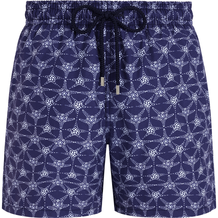 Vilebrequin Men Swim Shorts Mini Stars - Moorea - Blue - Size L